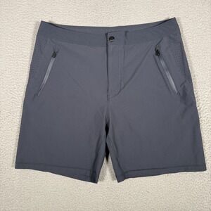 Mack Weldon Shorts Mens XL Black Nylon Blend Lightweight Quick Dry Drawstring